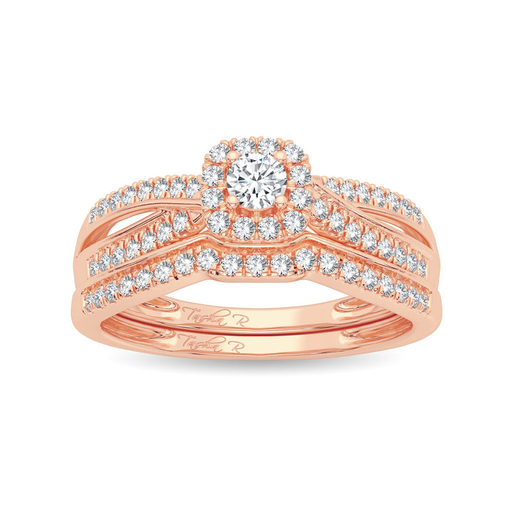 14K 0.33ct Diamond Bridal Ring