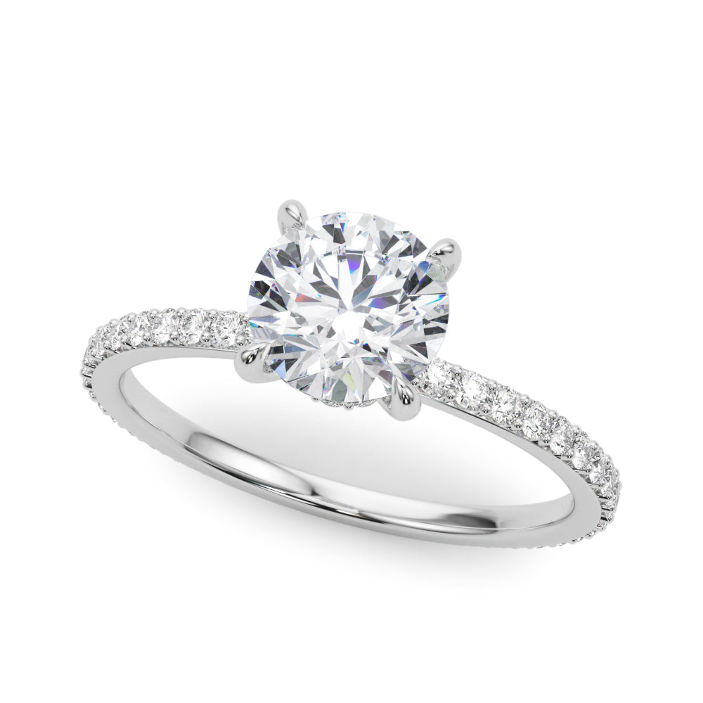 Halo Diamond Engagement Ring