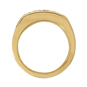 Mens Platinum 1 CT Diamond Channel Ring