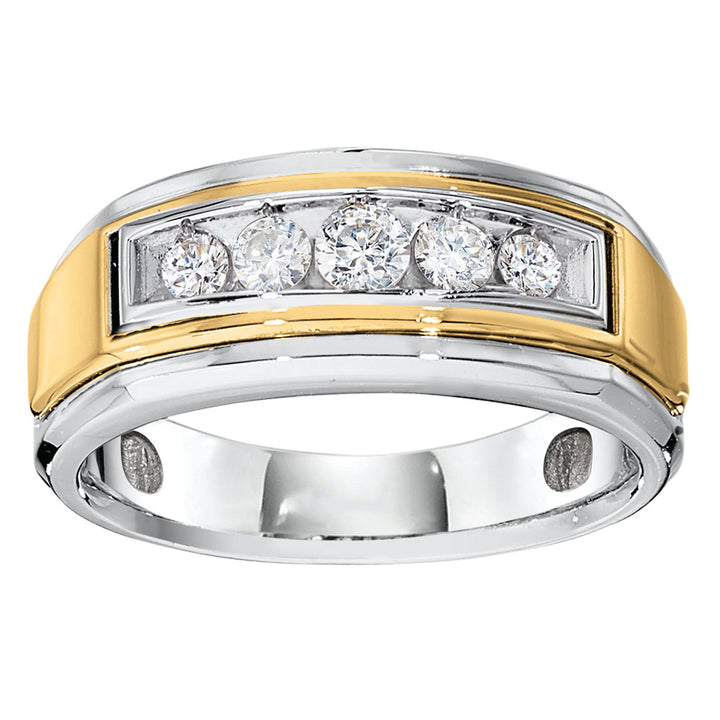 18K White Gold Multi-Diamond Fashion Ring
