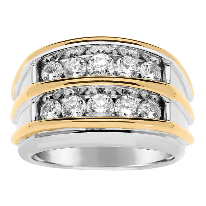 18K White Gold Multi-Diamond Fashion Ring
