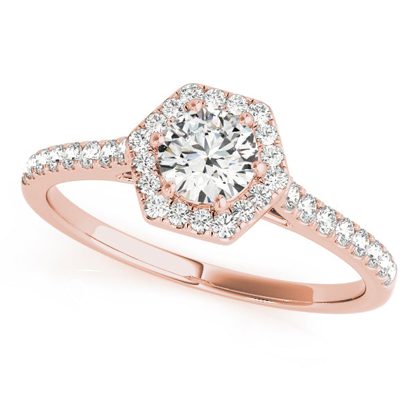 Halo Diamond Engagement Ring