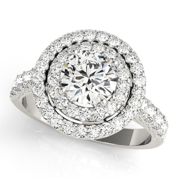 Halo Diamond Engagement Ring