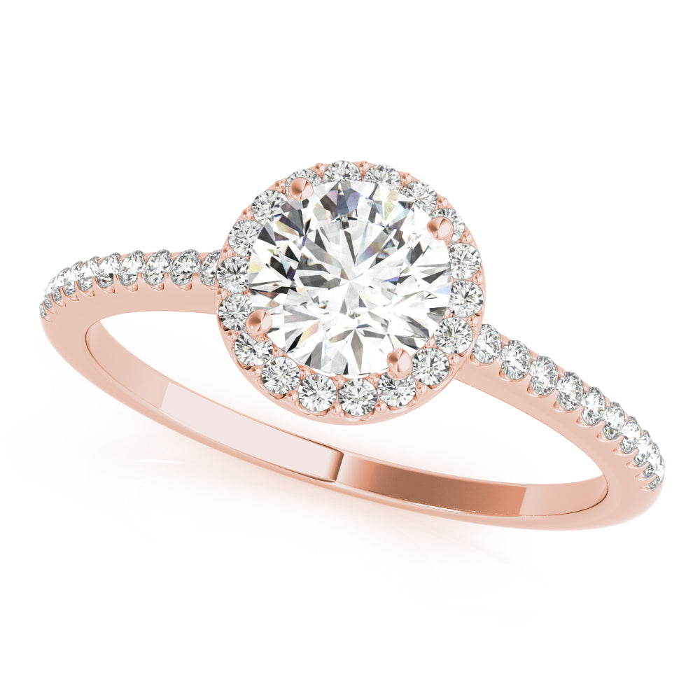 Halo Diamond Engagement Ring