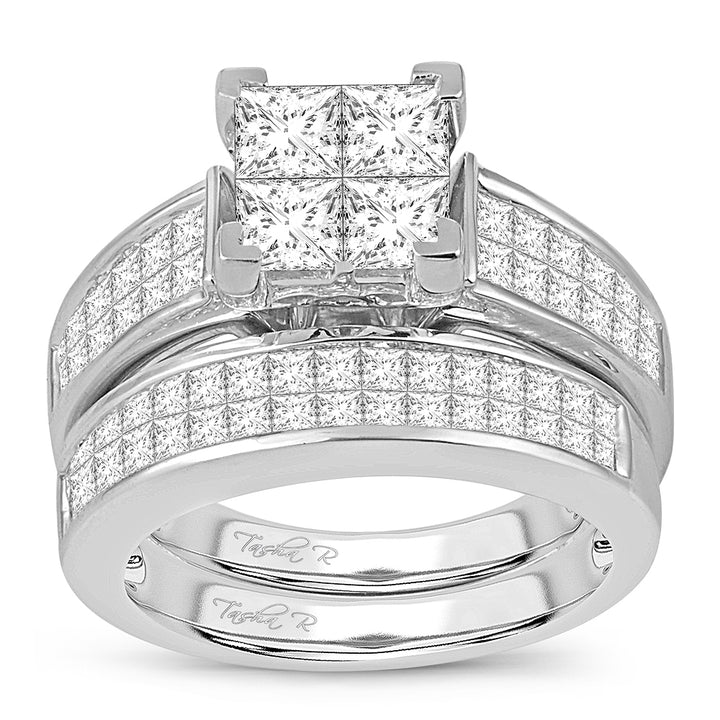 14K 3.00CT PR/CT DIAMOND BRIDAL RING