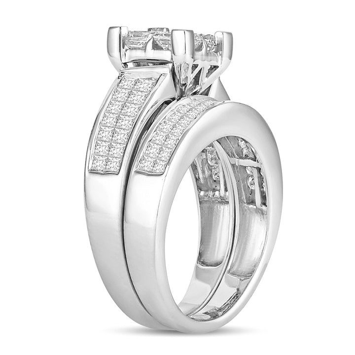 14K 3.00CT PR/CT DIAMOND BRIDAL RING