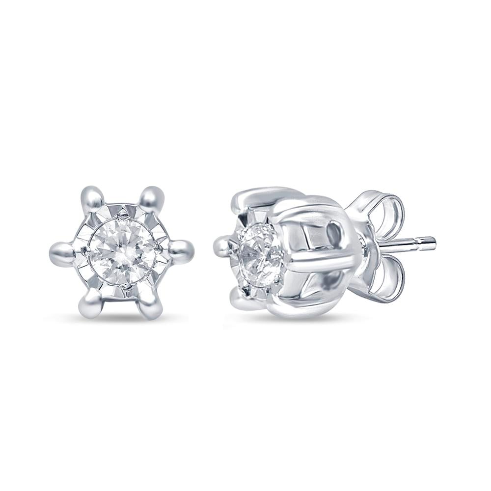 Magnificent 10K 0.05ct Diamond Earring