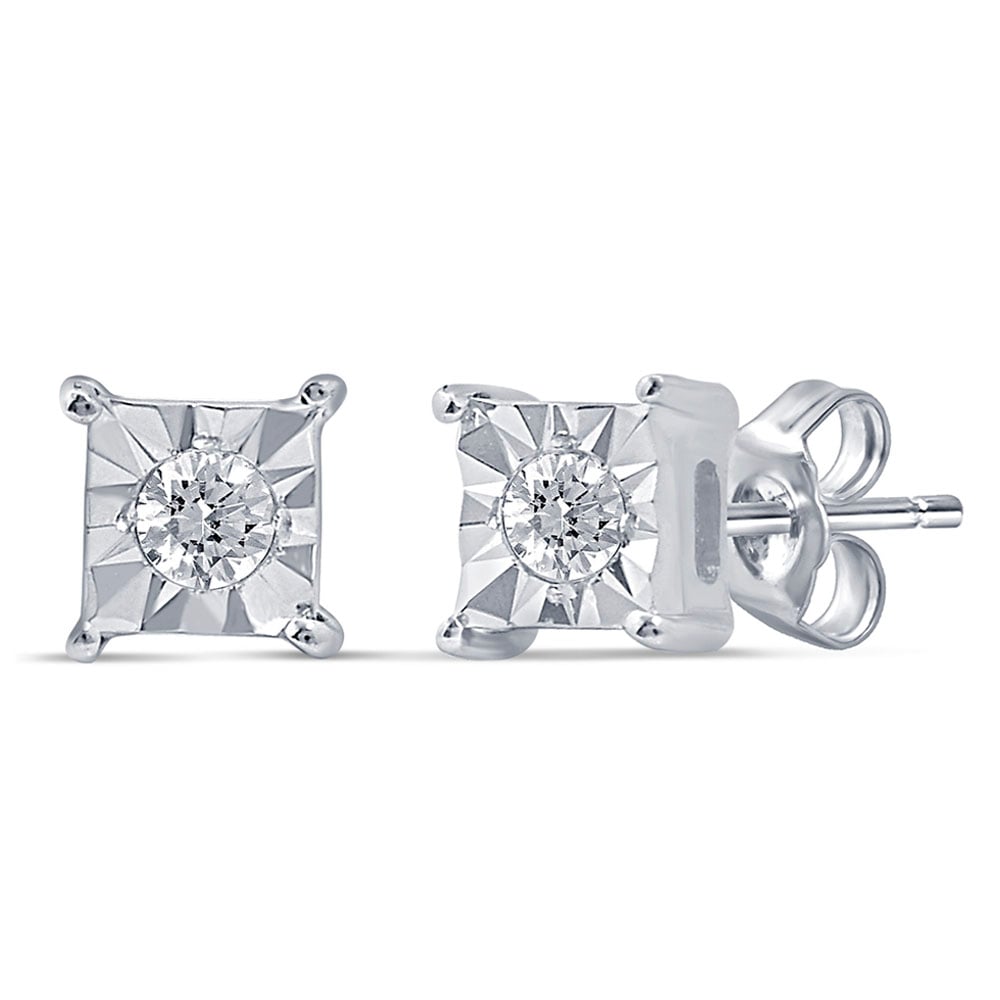 Exquisite 10K  0.05CT  Diamond  Earring