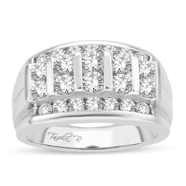 14K 2.00CT Diamond Mens Band