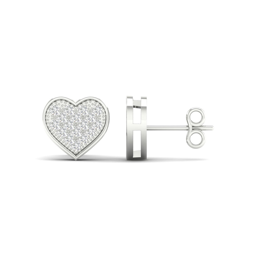 Dazzling 10K 0.10CT Diamond Earring
