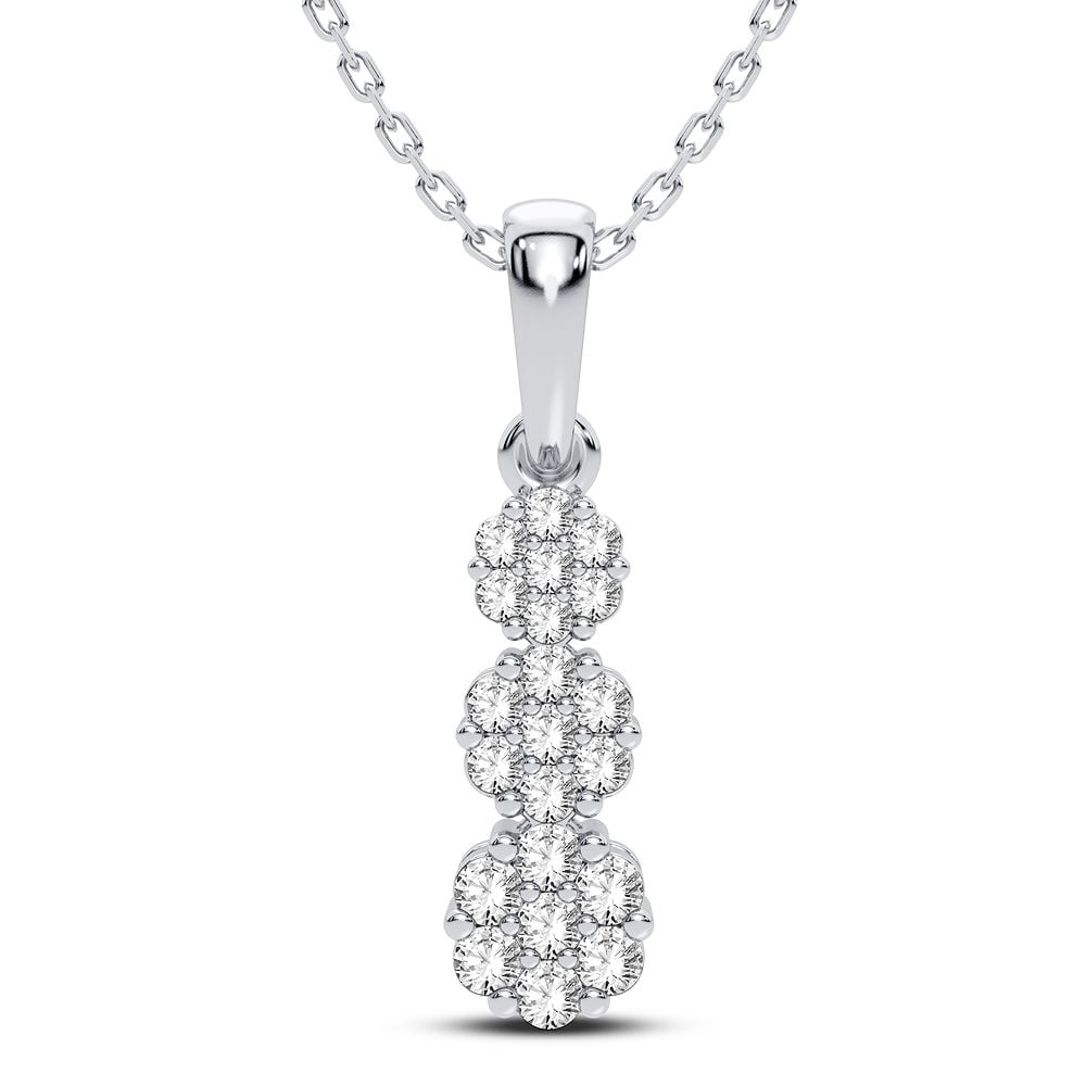 Magnifcnet 14K 1.50CT Diamond Pendant