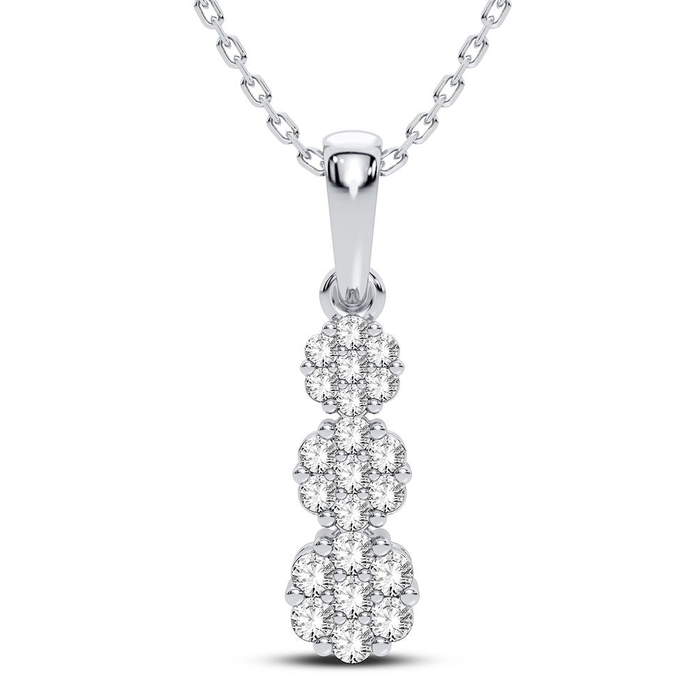 14K 0.50CT Diamond Pendant