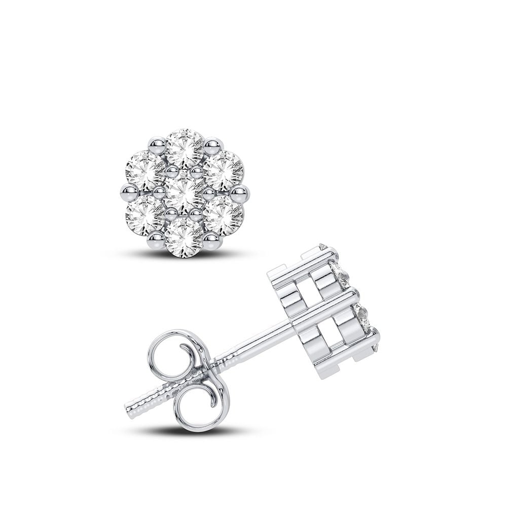 Magnifcnet 14K 0.14CT Diamond Earring