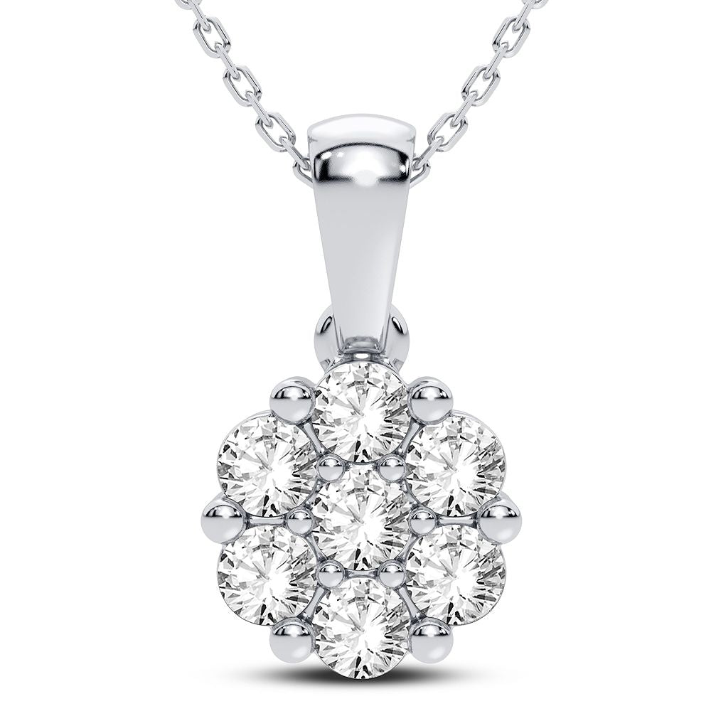 Magnifcnet 14K 1.00CT Diamond Pendant