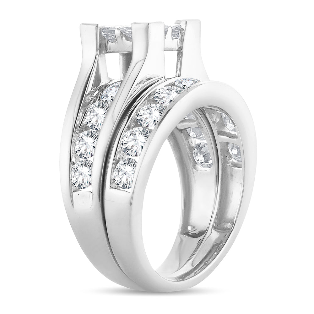 14K 1.00CT PR/CT Diamond BRIDAL RING.