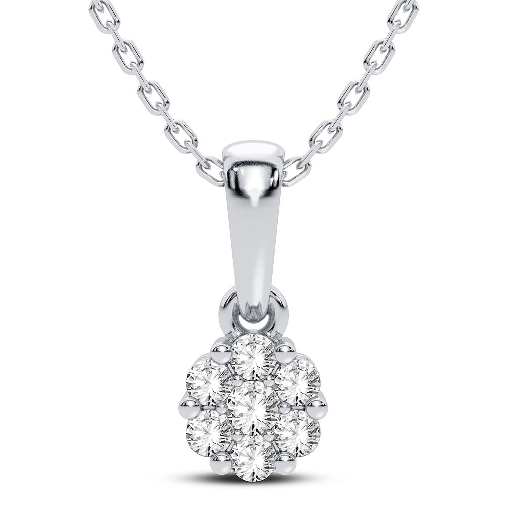 Dazzling 14K 0.15CT Diamond Pendant