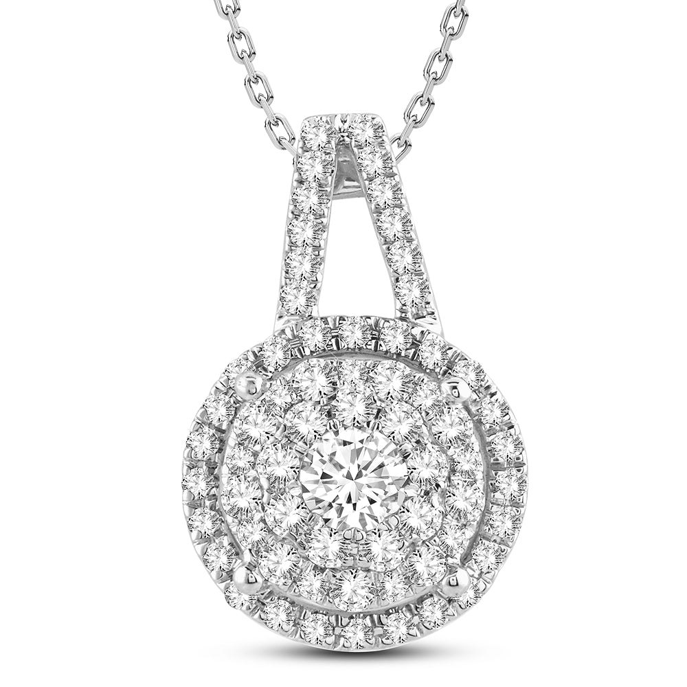 14K 1.00 Diamond Pendant