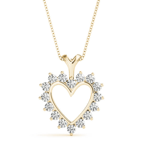 18K Yellow Gold Multi-Diamond Fashion Pendant