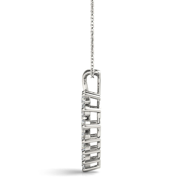 Multi-Diamond Round Pendant