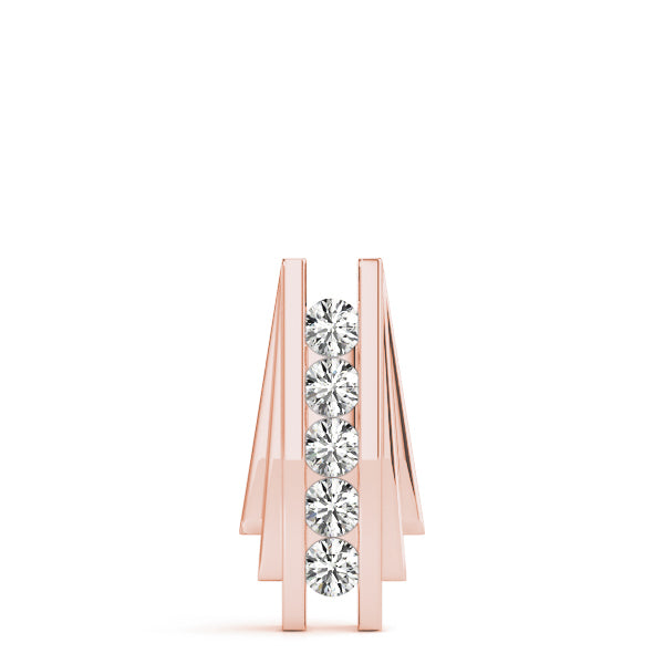 18K Rose Gold 1/2 CT Diamond Fashion Pendant