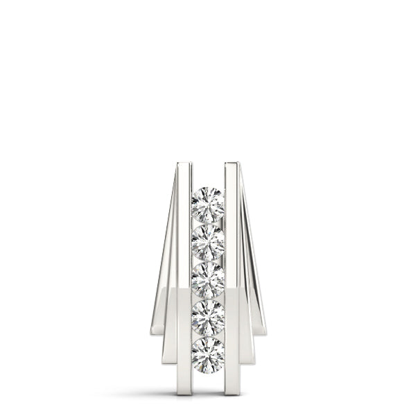 14K White Gold Diamond Fashion Pendant