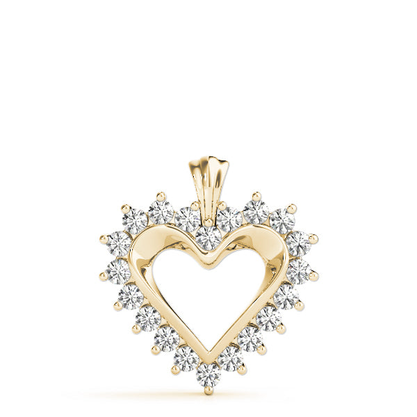 14K Yellow Gold Multi-Diamond Fashion Pendant