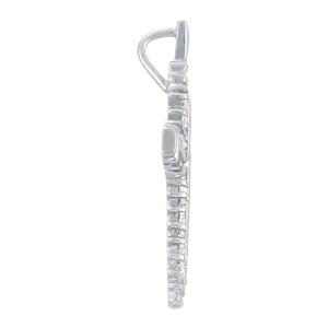 14K White Gold Diamond Fashion Pendant