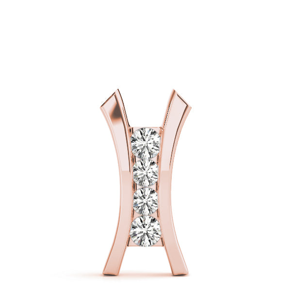 Rose Gold 0.5 CT Diamond Fashion Pendant Necklace