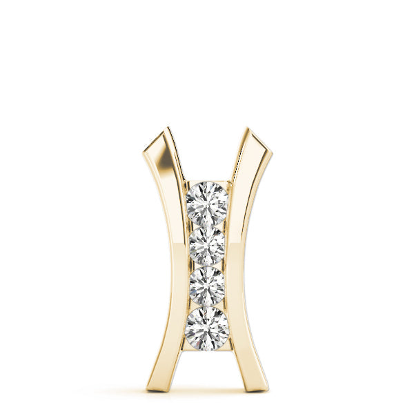 18K Yellow Gold 1/2 ct Diamond Fashion Pendant