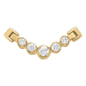 14K White Gold Round Diamond Fashion Pendant
