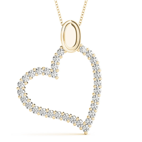 18K Yellow Gold Multi-Diamond Fashion Pendant