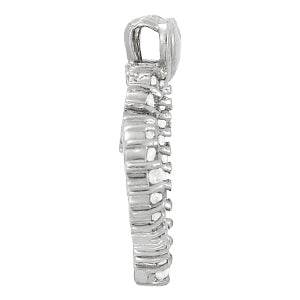 Platinum 1ctw Round Diamond Fashion Pendant