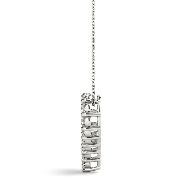 1 CT Diamond 18K White Gold Fashion Pendant