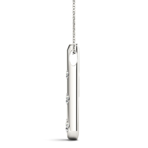 Round Diamond 0.50 CT Three-Stone Pendant