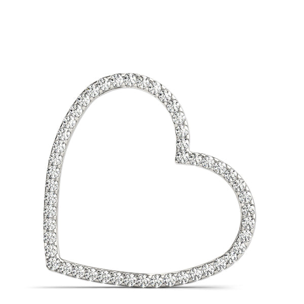 14K White Gold Multi-Diamond Fashion Pendant