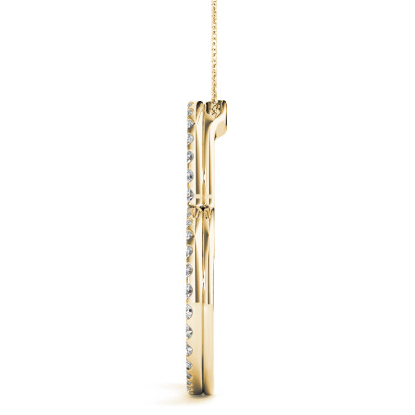 14K Yellow Gold 1ctw Diamond Fashion Pendant
