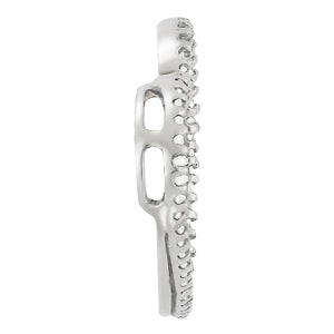 14K White Gold Multi-Diamond Fashion Pendant