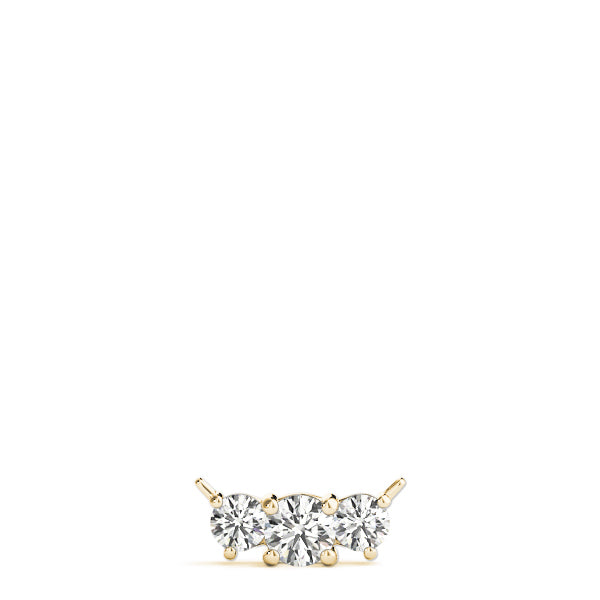 18K Yellow Gold 7/8 ct Diamond Three-Stone Pendant