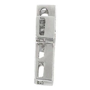 18K White Gold Diamond Cross Pendant
