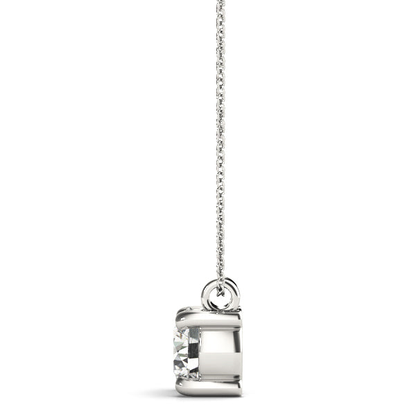 1.0 CT Round Diamond Solitaire Pendant