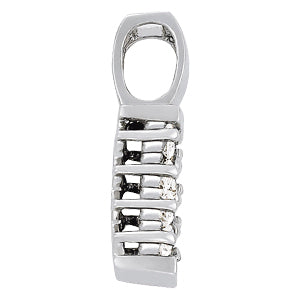 14K White Gold Round Diamond Fashion Pendant