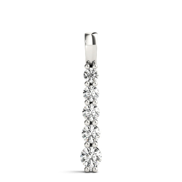 Platinum Round Diamond Fashion Pendant 0.24ctw