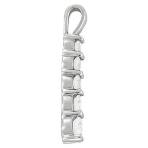 Platinum Round Diamond Fashion Pendant 0.24ctw