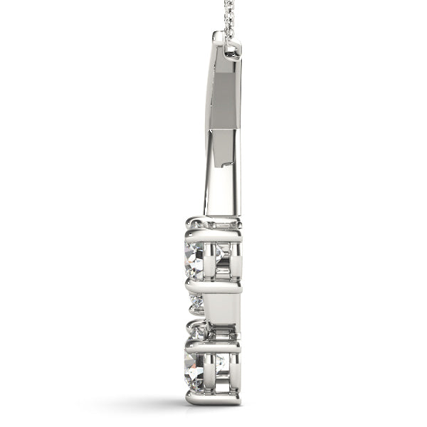 Diamond Round 3-Stone Pendant