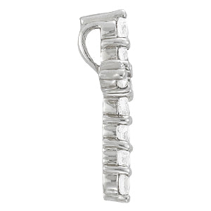 14K White Gold Diamond Fashion Pendant