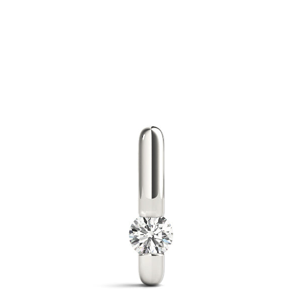 18K White Gold 1/2 ct Diamond Solitaire Pendant