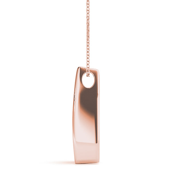 18K Rose Gold 1/2 ct Diamond Three-Stone Pendant