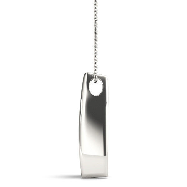 3-Stone Round Diamond Pendant Necklace