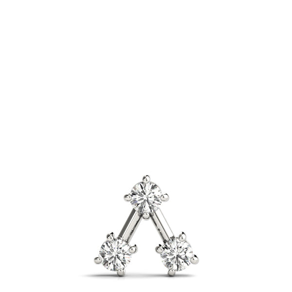 Platinum 1 CT Three Stone Diamond Pendant Necklace
