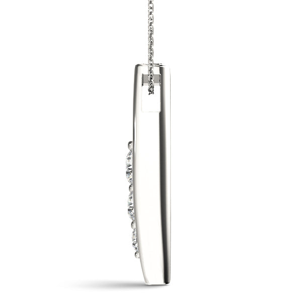 0.50 CTW Round Diamond Three-Stone Pendant